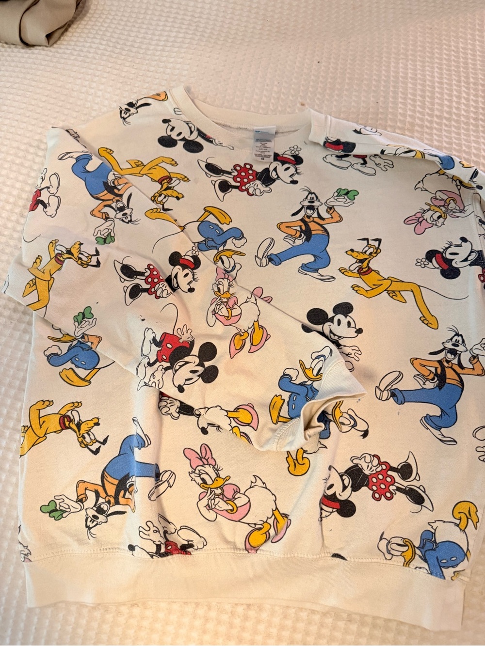 Disney Character Print Sweatshirt - Multi Color